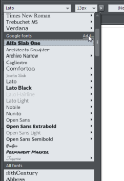 Utiliser des polices dans votre site Add Google Fonts Utiliser des polices dans votre site