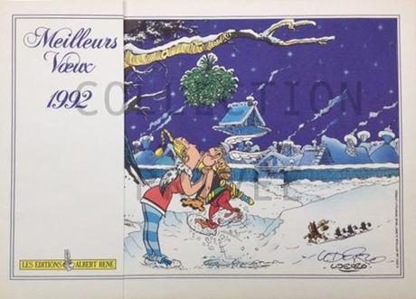 Carte de vœux Uderzo 1992