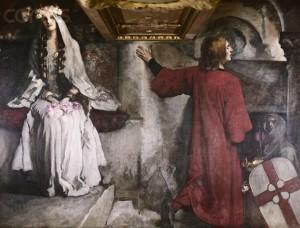 Galahad Leaving Blanchefleur by Edwin Austin Abbey