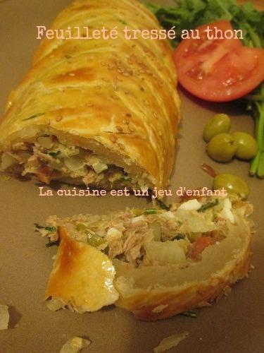 Feuilleté tressé au thon