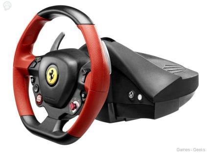  Un deuxième volant pour la Xbox One: Ferrari 458 Spider Racing Wheel  Xbox One volant Thrustmaster 