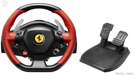 F458spiderRW 5 800x800 Un deuxième volant pour la Xbox One: Ferrari 458 Spider Racing Wheel  Xbox One volant Thrustmaster 