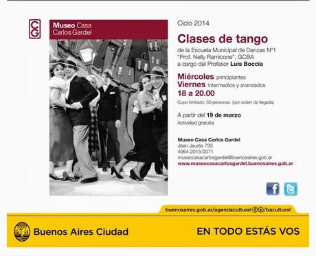 Reprise des cours de danse au Museo Casa Carlos Gardel [à l'affiche]