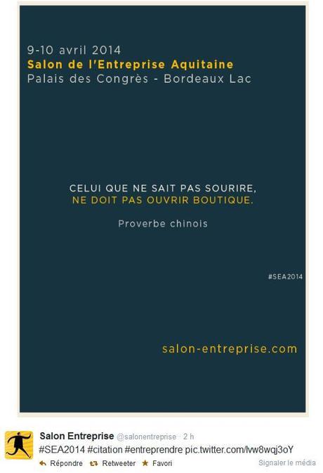 Salon de l'Entreprise Aquitaine 2014 - proverbe chinois - 2