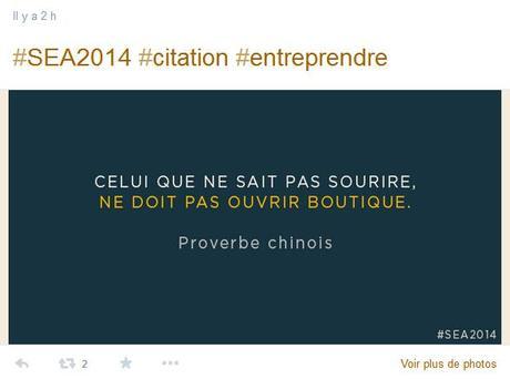 Salon de l'Entreprise Aquitaine 2014 - proverbe chinois