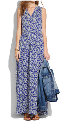 Robe Longue Madewell imprimée fleurs
