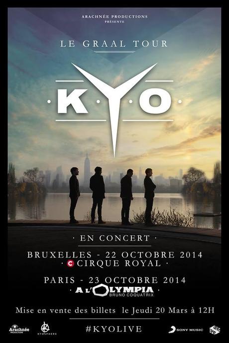 Kyo annonce deux premières dates de concerts!