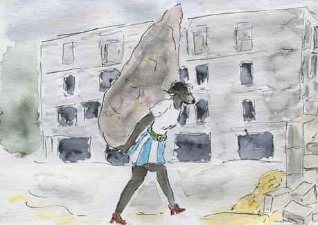 346) apporter pierre à édifice