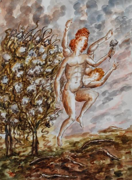 un floconneux duvet gris.