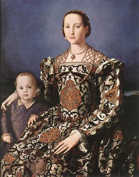 Bronzino : Eléonore de Tolède avec son fils Jean de Médicis.