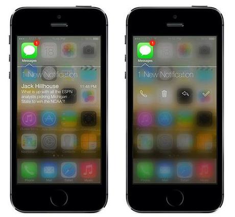 Badger7 sur iPhone Jailbreak, gestion direct des Notif'