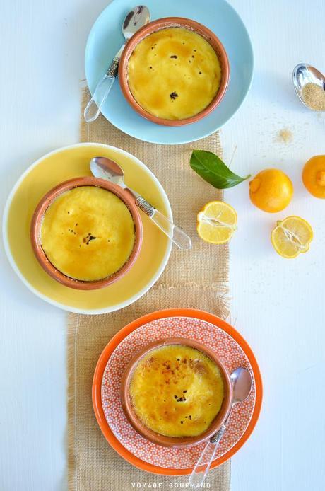 Crème caramélisée au citron bergamote