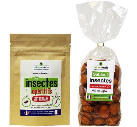 Le Carrefour Labège a référencé en mars 2014 une gamme de 7 produits à base d'insectes
