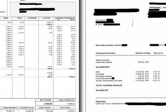 modele fiche de salaire geneve