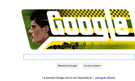 Google Brésil rend hommage à Senna