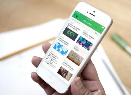 Evernote sur iPhone améliore sa présentation et ses cartes de visite