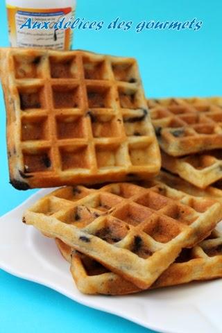 GAUFRES A LA NOIX DE COCO ET AUX PÉPITES DE CHOCOLAT