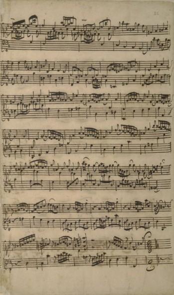 JS Bach Clavier bien tempéré Ms Londres Fugue en si mineu