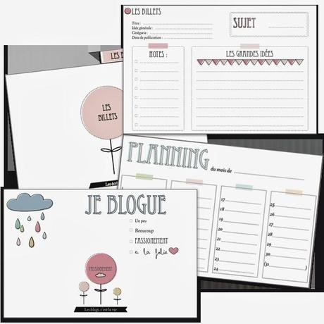 10 Kits à imprimer pour être une blogueuse organisée !