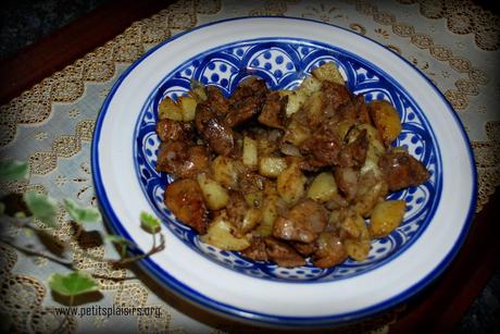 Poelée de foie et pomme de terre aux garam massala