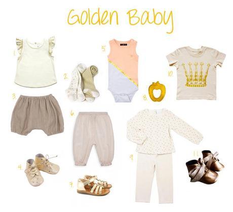 Gold fashion for baby