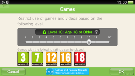 psn controle parental La PS Vita passe en version 3.10  sony ps vita playstation 3.10 