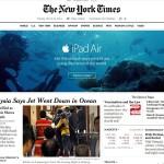 Publicite-iPad-Air-New-York-Times-VOL-MH370
