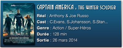 FICHE TECH CA21 [CINÉMA] Notre critique de Captain America : The Winter Soldier