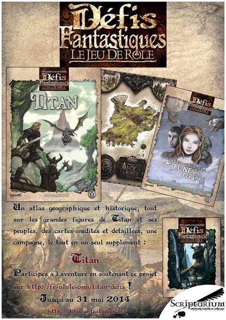 defis fantastique ulule [Souscription Ulule] Titan (Défis Fantastiques   le jeu de rôle)