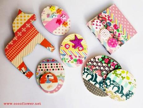 DIY broches washi masking tape - tuto brooch www.cocoflower.net