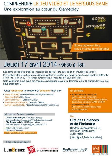 Symposium Gameplay à la cité des Sciences 17 avril 2014
