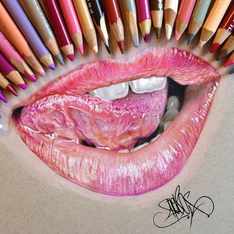 Avec des crayons il vous donne bonne mine...