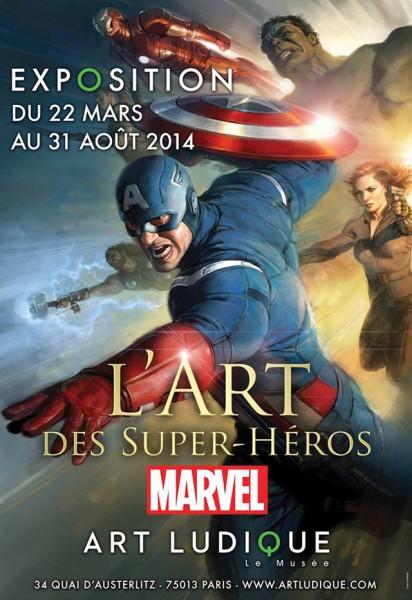 exposition Super Heros Marvel 412x600 Les Super Héros Marvel exposés à Paris