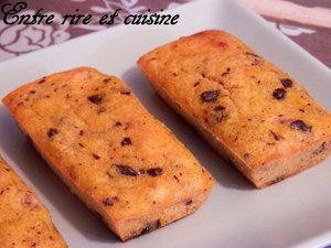 Petits cakes fondants au Potiron vanillé / Tofu soyeux et Eclats de chocolat