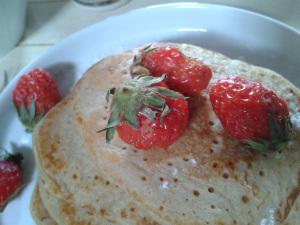 pancake fraises