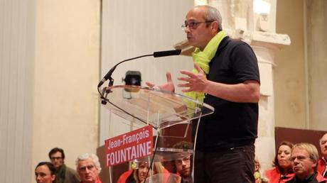 Jean-Marc Soubeste Meeting de fin de campagne avec Jean-François Fountaine à l'Oratoire, le 27 Mars 2014.