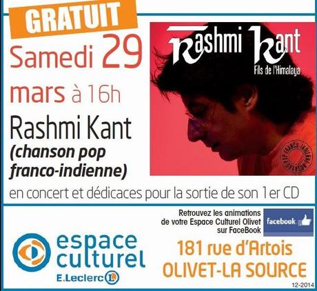 Bon plan ! Rashmi Kant, l'enchanteur de Bollywood, en showcase, demain à 16h, à Olivet-La-source !