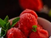 Sorbet fraise gingembre