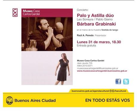 Reprise de Mis tardes con Gardel au Museo Casa Carlos Gardel [à l'affiche]