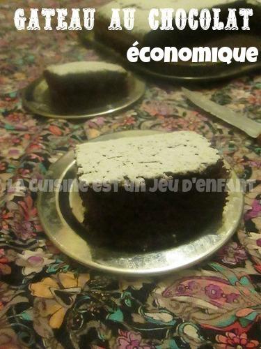 Gâteau au chocolat économique