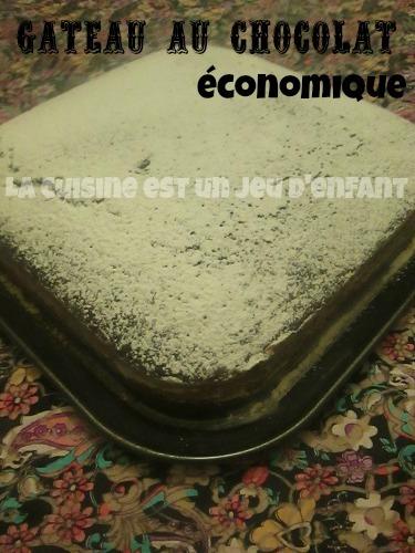 Gâteau au chocolat économique