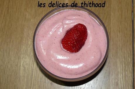 mousse de fraises au cook'in