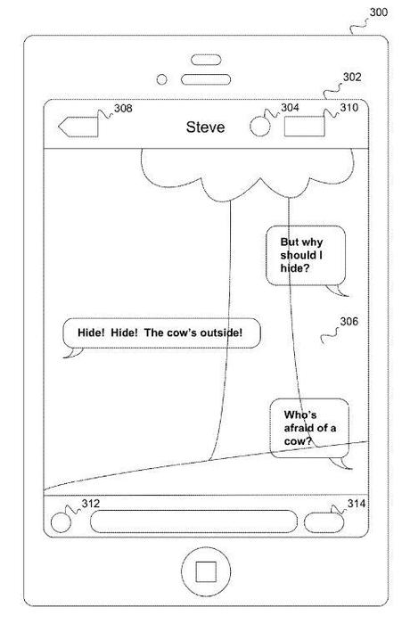 brevet Apple messages marchant