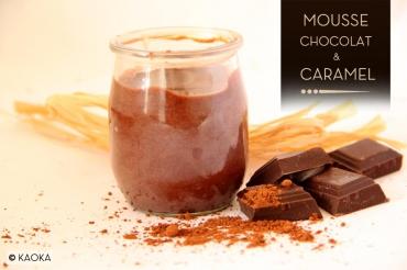  Recette bio : mousse chocolat et caramel bio Kaoka 