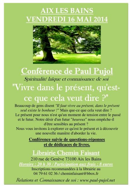 Conférence Aix les Bains 16 mai 2014