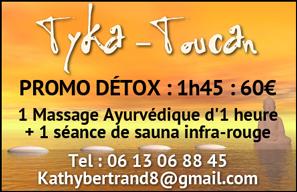 TYKA TOUCAN - Promo Détox : 1h45 : 60€