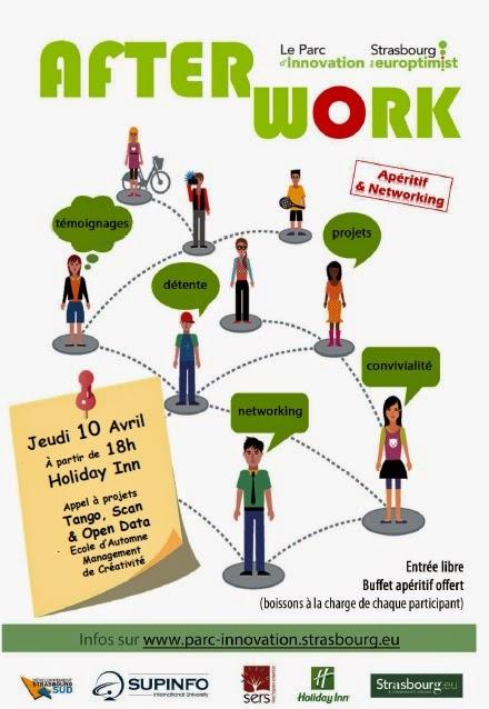 Au programme de la 2ème édition des Afterworks du Parc d'Innovation : Financement, projets, innovation et créativité  !