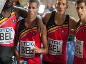 frères Borlée font croix 4x400m belge