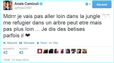 Anaïs perd ses nerfs, Clara et Jamel (SS7) en couple, les poissons d'avril....