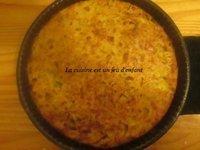 Quiche sans pâte poireaux et carottes au lait de coco gingembre et citronnelle 